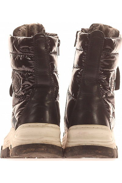 Dámské Workery Koženkové Černé Vel. 38