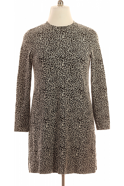  Šaty Pletené Černobílé Esprit Vel. XL