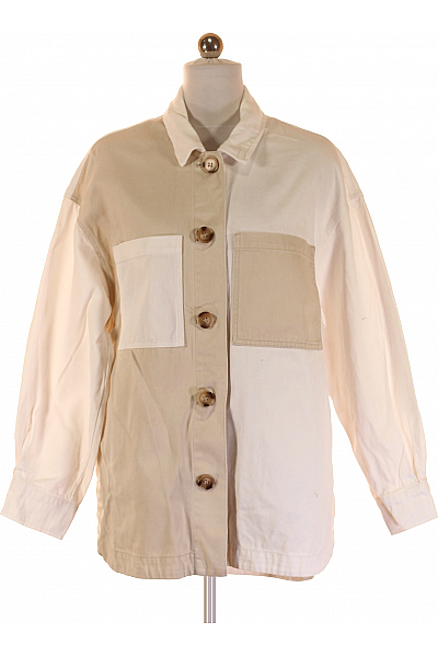 CLOCKHOUSE Dámská Přechodné Bundy Béžová Second Hand Vel.  36