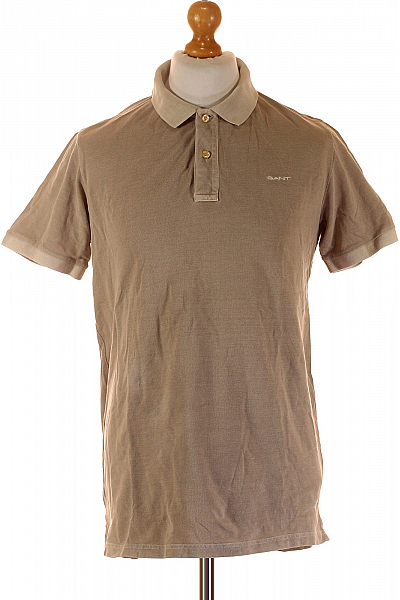 GANT Pánské Tričko S Límečkem Béžové Vel. M