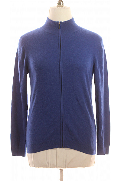Pánský Cardigan Kašmírový Modrý Vel. M