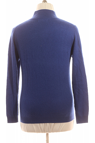 Pánský Cardigan Kašmírový Modrý Vel. M