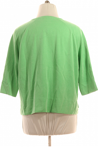 RICH&ROYAL Jednoduché Dámské Tričko Zelené Vel. L