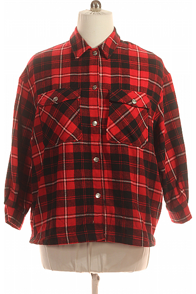 ONLY Dámský Kabát Červený Second Hand Vel. L