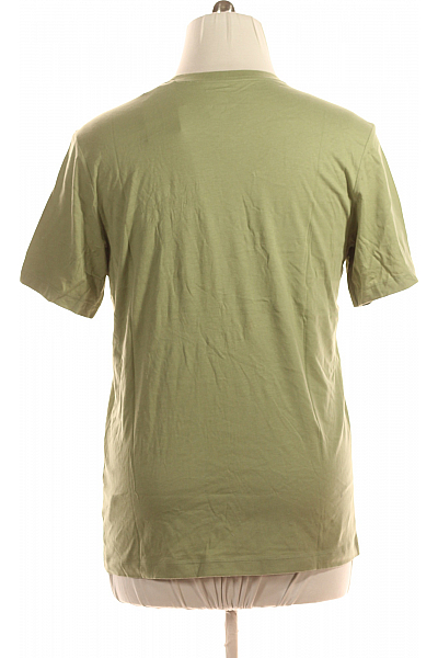 Pánské Tričko s Potiskem Zelené Nike Second hand Vel. L