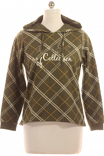 Dámská Mikina Bez Zapínání Zelená Vel. 38