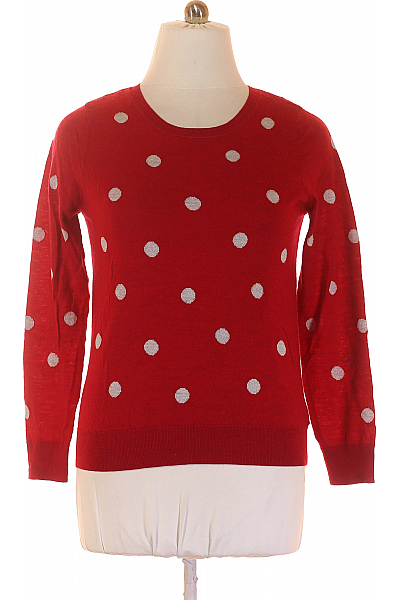 Max Studio  Halenka Pletená Vlněná Vínová Second Hand Vel. XL