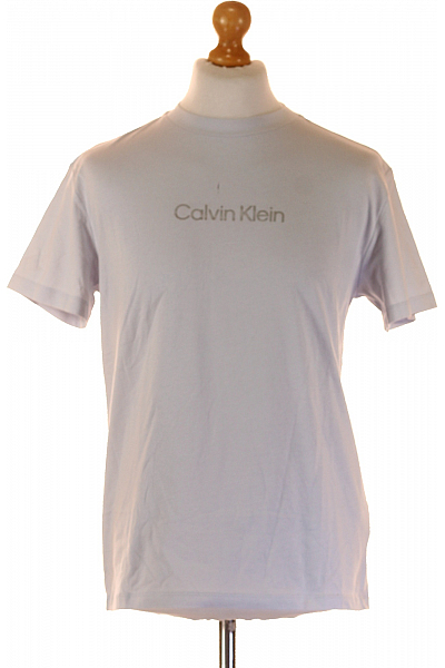 Pánské Tričko Šedé Calvin Klein Second Hand Vel. L