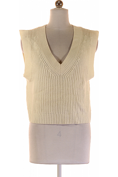 Kratká Dámská Vesta Béžová Vel. XS