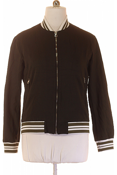 ZARA Dámská Přechodné Bundy Zelená Vel. XL