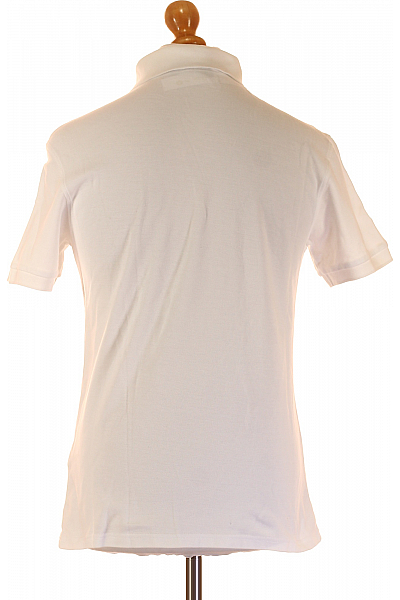 J.Lindeberg Pánské Tričko s Límečkem Bílé Second hand Vel. M