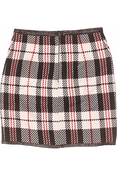 Kostkovaná  Sukně Barevná Orsay Second hand Vel. 34