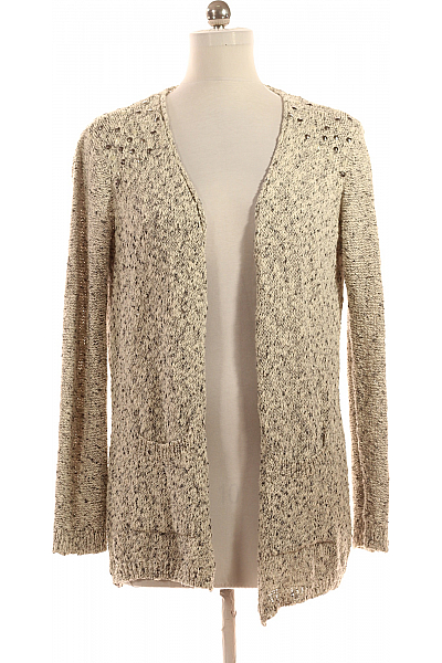 Dámský Cardigan Černobílý Topshop Second Hand Vel. +40