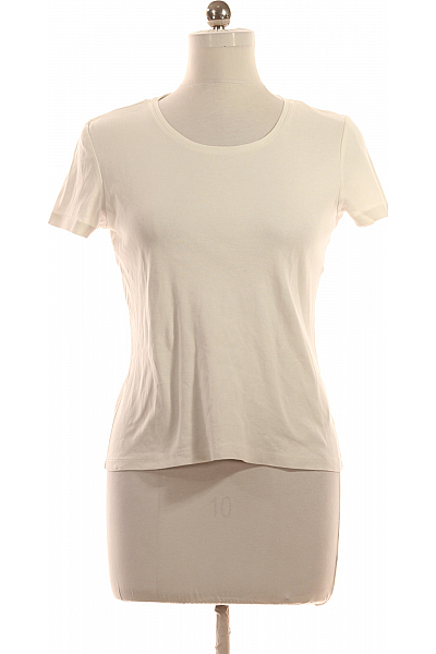 Dámské Tričko Bílé Second Hand Vel. M