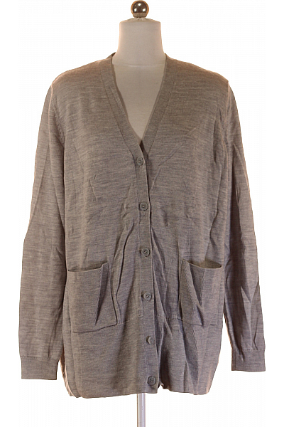 Dámský Cardigan Vlněný Šedý COS Vel. S