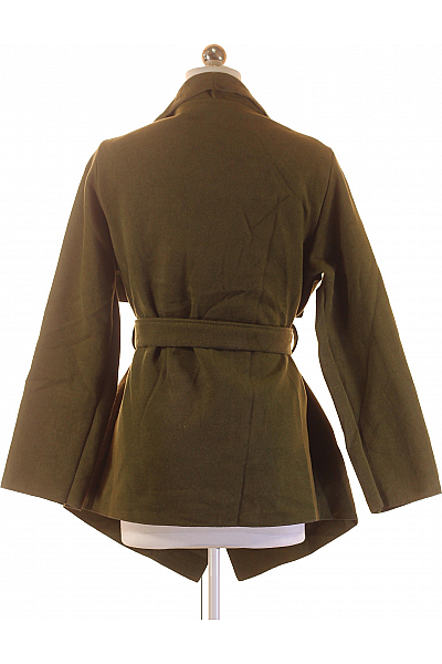 Krátký Dámský Kabát Zelený