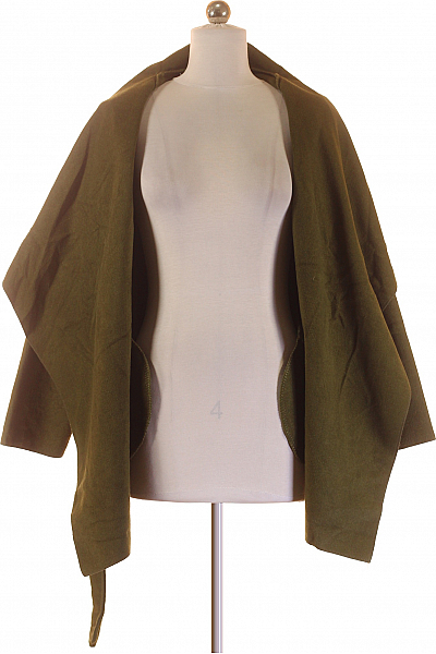 Krátký Dámský Kabát Zelený