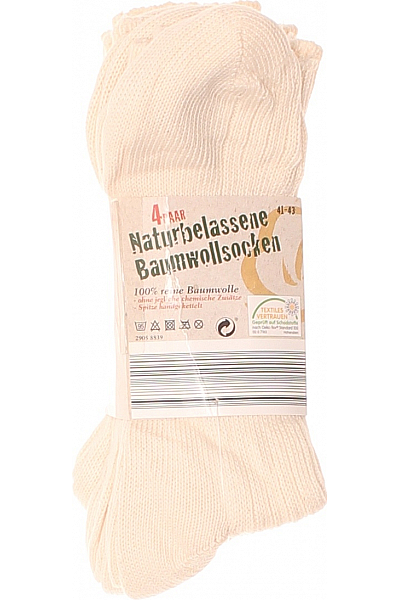  Ponožky Bavlněné Béžové Second Hand