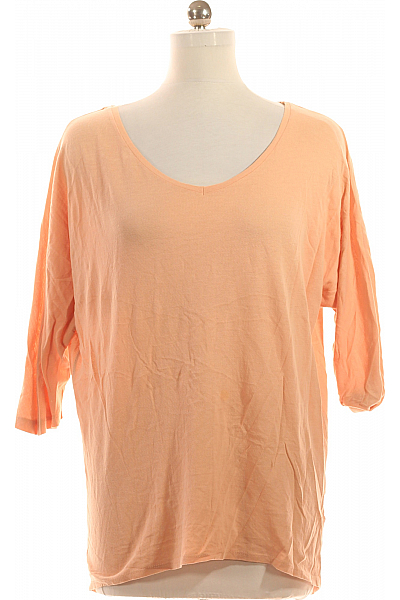 VERO MODA Jednoduché Dámské Tričko Růžové Second Hand Vel. L