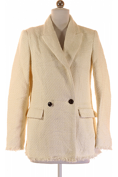 Teplé Dámské Sako Bílé MANGO Vel. S