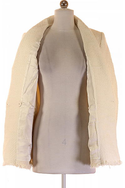 Teplé Dámské Sako Bílé MANGO Vel. S