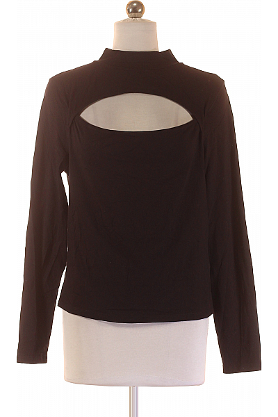 Jednoduché Dámské Tričko Černé New Look Second Hand Vel. 44