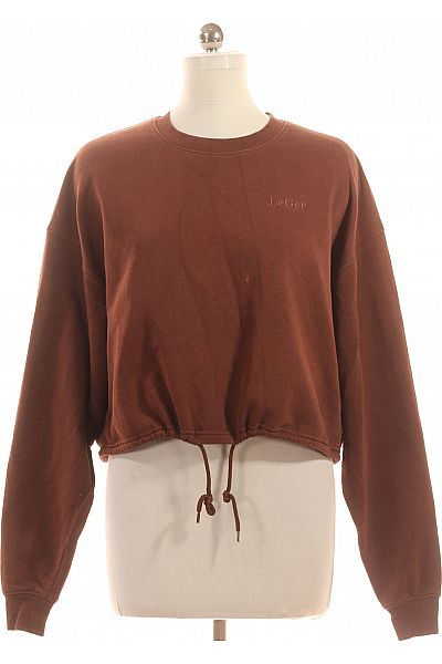 Dámská Mikina Bez Zapínání Hnědá Vel. 40