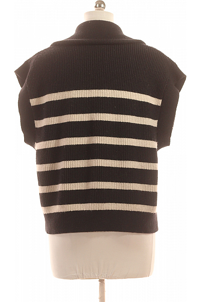 ZARA Kratká Dámská Vesta Černobílá Vel. M