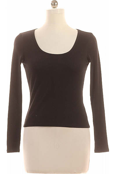 Monki Dámské Tričko Kožešinové Černé Second Hand Vel. M