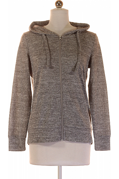 Dámská Mikina Rozepínací Šedá Vel. S