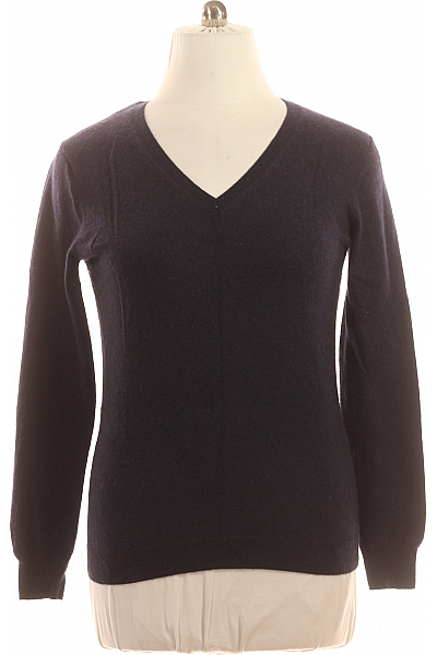 Pánský Svetr Kašmírový Modrý Vel. L