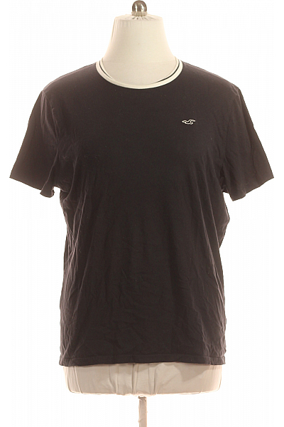 Pánské Tričko Černé Hollister Vel. XL