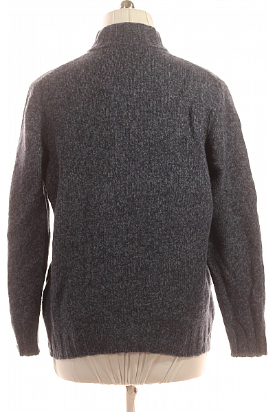 Pánský Svetr Vlněný Modrý Gran Sasso Vel. 56