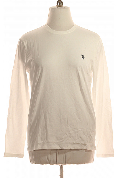 Pánské Tričko Bílé U.S.POLO ASSN. Second Hand Vel. XL