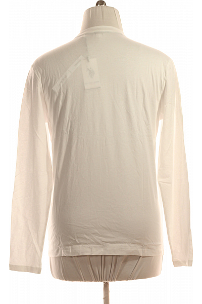 Pánské Tričko Bílé U.S.POLO ASSN. Second hand Vel. XL