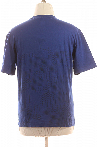 Pánské Tričko s Potiskem Modré Hugo Boss Vel. L