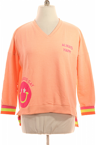 Dámská Mikina Oranžová Zwillingsherz Vel. L