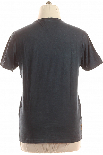 PME LEGEND Pánské Tričko s Potiskem Modré Second hand Vel. L