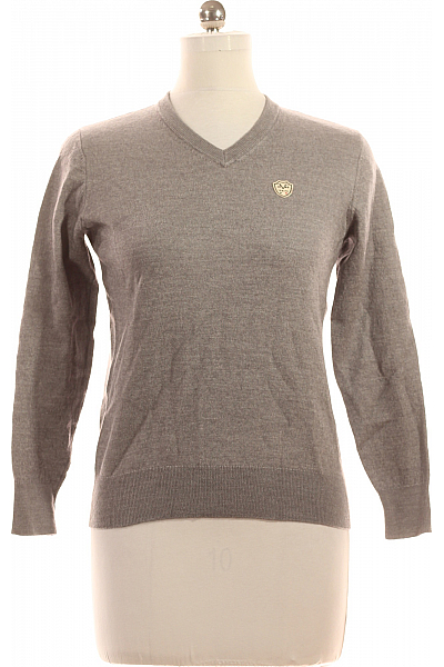 VERSACE Dámský Pulovr Vlněný Šedý Vel. M