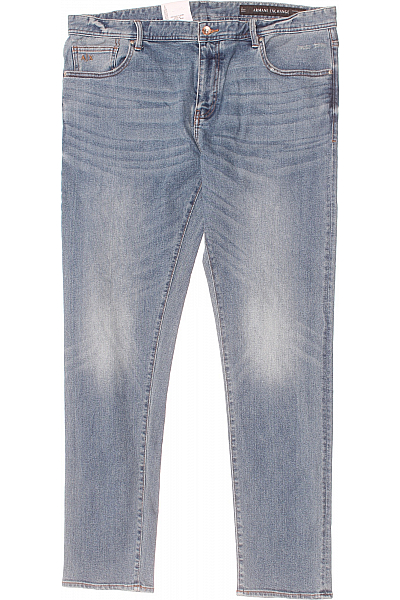 Pánské Rovné Džíny Modré ARMANI Second Hand Vel. 40