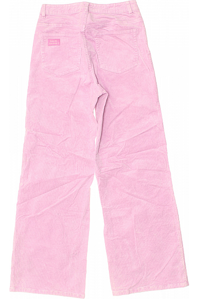 Dámské Kalhoty Rovné Růžové Vel. 44