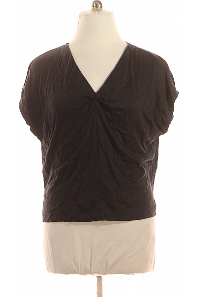 S.OLIVER Jednoduché Dámské Tričko Černé Second Hand Vel. 44