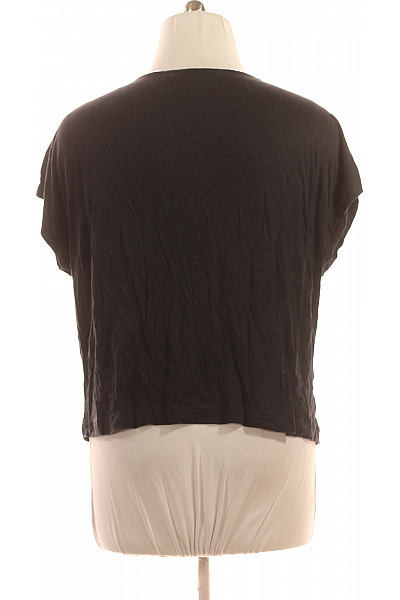 S.OLIVER Jednoduché Dámské Tričko Černé Second hand Vel. 44