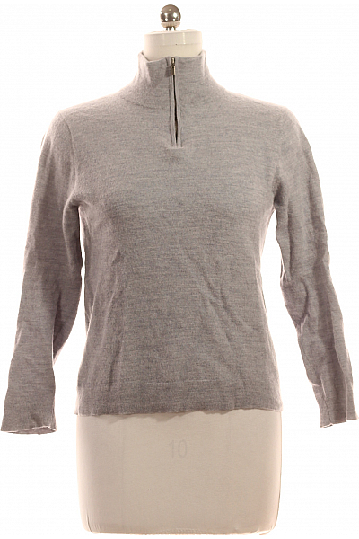 Dámský Svetr Vlněný Šedý Vel. M