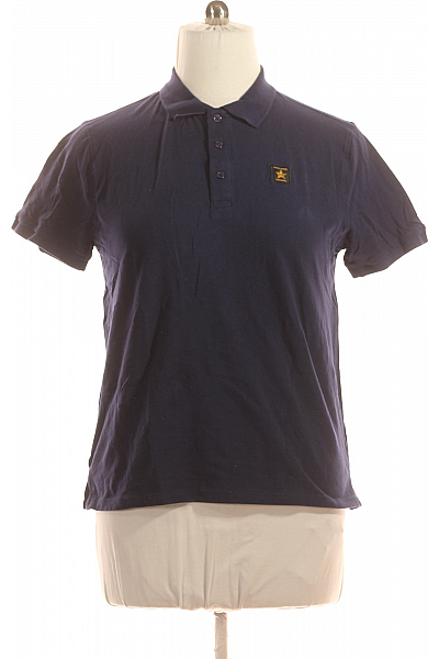 Pánské Tričko S Límečkem Modré Eight2Nine Vel. L