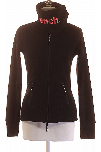 BENCH. Dámská Mikina Rozepínací Černá Second Hand Vel. 36