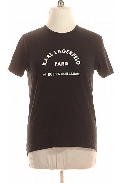Karl Lagerfeld Pánské Tričko Černé Vel. L