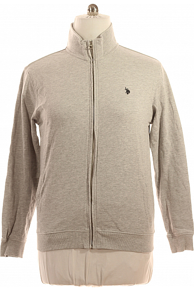 Pánská Mikina Na Zip Šedá U.S.POLO ASSN. Vel. XL
