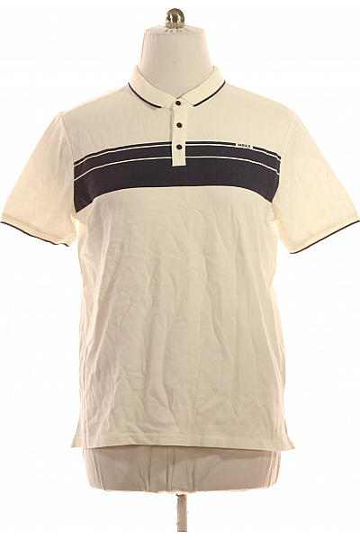 Mexx Pánské Tričko S Límečkem Bílé Vel. XL