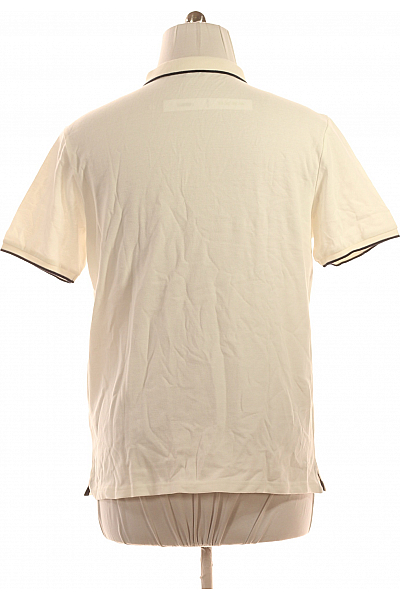 Mexx Pánské Tričko s Límečkem Bílé Vel. XL